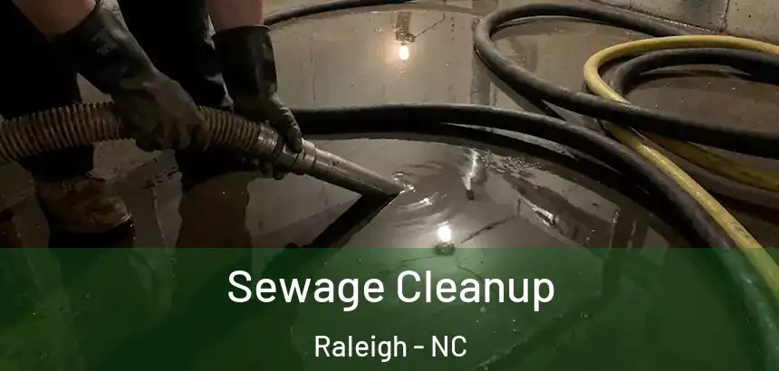  Sewage Cleanup Raleigh - NC
